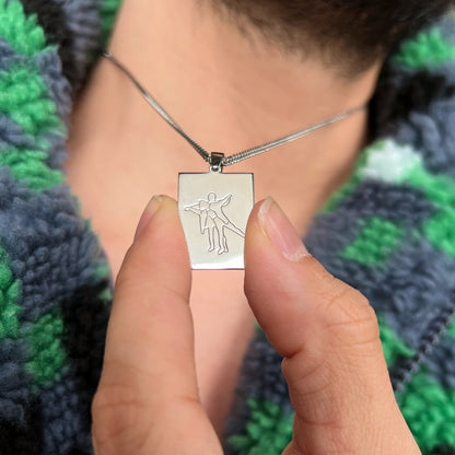 Custom Line Art Drawing Necklace